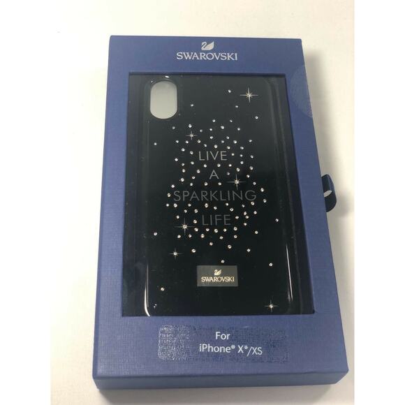 Swarovski History " Live a Sparkling life " iPhone X / XS Case Integrated Bumper - Picture 3 of 5